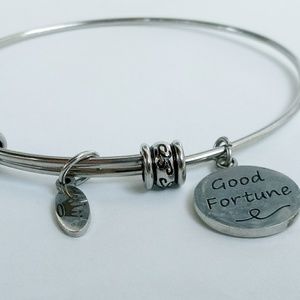 Good Fortune Silver Halmark Bracelet